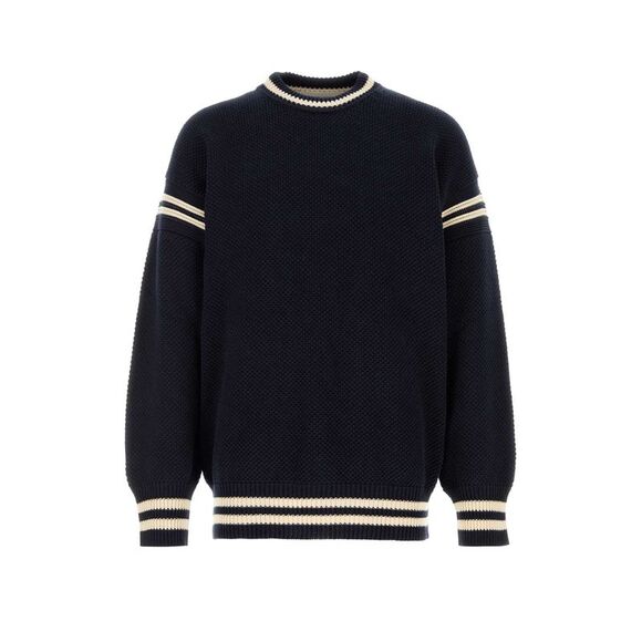 GOLDEN GOOSE Other - Golden Goose Deluxe Brand Men Midnight Blue Cotton Oversize Sweater